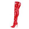 Pleaser - COURTLY3012 Kniehohe Stiefeletten - Rot Product image